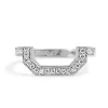 18ct White Gold Fitted Diamond Wedding Band Ring