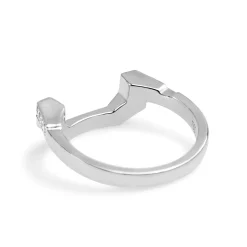 18ct White Gold Fitted Diamond Wedding Band Ring