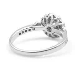9ct White Gold Flower Style Diamond Cluster Ring
