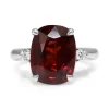18ct White Gold Garnet and Diamond Ring