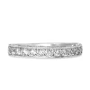 18ct White Gold Grain Set Diamond Band Ring