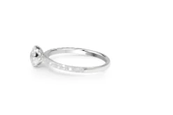 18ct White Gold Halo Diamond Ring