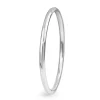 9ct White Gold Hollow All Round Golf Bangle