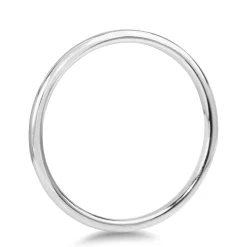 9ct White Gold Hollow All Round Golf Bangle