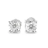 14ct White Gold Illusion Diamond Stud Earrings