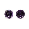 9ct White Gold Large Amethyst Stud Earrings