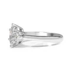 18ct White Gold Marquise and Trillion 3 Stone Diamond Ring