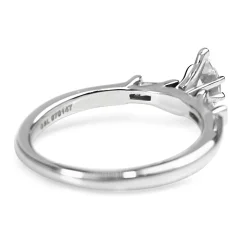 14ct White Gold Marquise Solitaire Ring