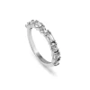 18ct White Gold Mixed Cut Diamond Band