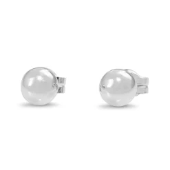 9ct White Gold 4.8mm Ball Stud Earrings
