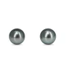 18ct White Gold 8.5mm Black Tahitian Pearl Stud Earrings