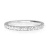 18ct White Gold 1.85mm Diamond Half Hoop Band