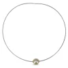 18ct White Gold 13mm South Sea Pearl on Wire Necklace