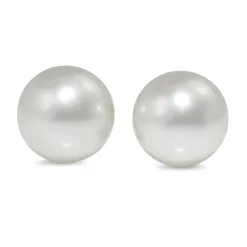 18ct White Gold 9mm South Sea Pearl Stud Earrings