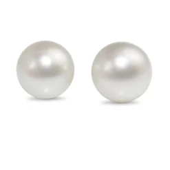 18ct White Gold 12mm South Sea Pearl Stud Earrings