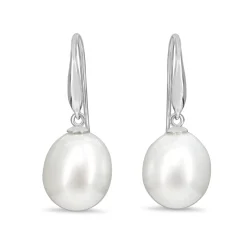 18ct White Gold 12mm South Sea Pearl Earrings