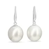 9ct White Gold 13mm South Sea Pearl Earrings