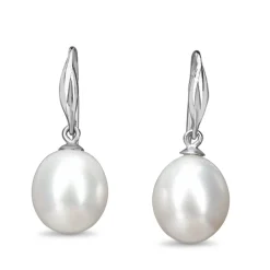 9ct White Gold 10.5mm South Sea Pearl Earrings