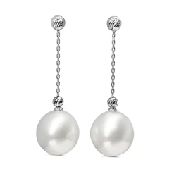 18ct White Gold 11.7mm South Sea Pearl Earrings