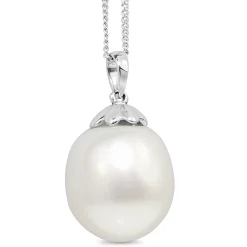 18ct White Gold 14mm South Sea Pearl Pendant