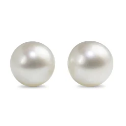 18ct White Gold 12mm South Sea Pearl Stud Earrings