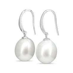 18ct White Gold 12mm South Sea Pearl Earrings