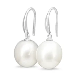 9ct White Gold 13mm South Sea Pearl Earrings