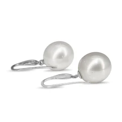 9ct White Gold 13mm South Sea Pearl Earrings