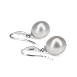 9ct White Gold 10.5mm South Sea Pearl Earrings