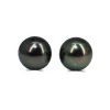 14ct White Gold 10mm Tahitian Pearl Stud Earrings