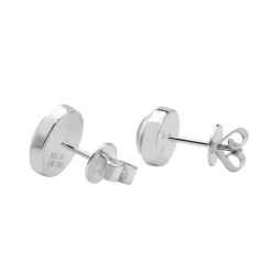 18ct White Gold Moonstone Earrings
