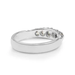 18ct White Gold Old Cut 5 Stone Diamond Ring