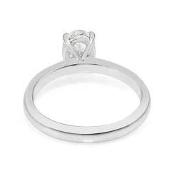 18ct White Gold Oval Diamond Solitaire