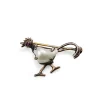 18ct White Gold Pearl and Ruby 'Rooster' Brooch