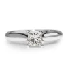 18ct White Gold Princess Cut Diamond Solitaire Ring