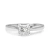 18ct White Gold Princess Cut Diamond Solitaire Ring