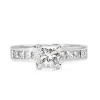 18ct White Gold Princess Cut Diamond Solitaire Ring