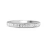 18ct White Gold Princess Cut Diamond Band Ring