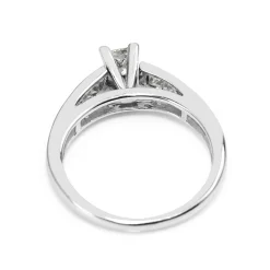 14ct White Gold Princess Cut Diamond Ring