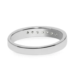 18ct White Gold Princess Cut Channel Set Diamond Band
