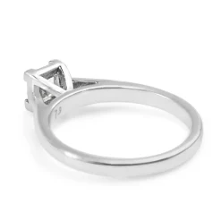 18ct White Gold Princess Cut Diamond Solitaire Ring