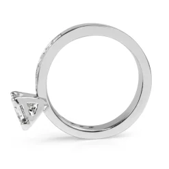 18ct White Gold Princess Cut Diamond Solitaire Ring