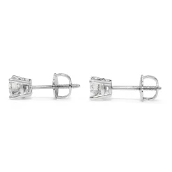 14ct White Gold .92pt Diamond Stud Earrings