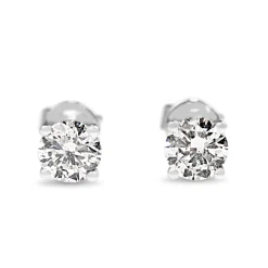 18ct White Gold .80pt Diamond Stud Earrings