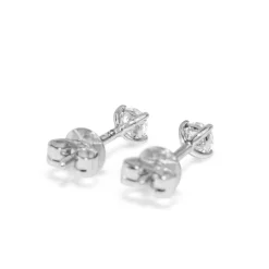 9ct White Gold .25pt Diamond Stud Earrings