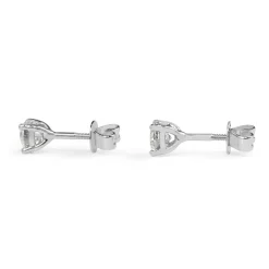 18ct White Gold .80pt Diamond Stud Earrings
