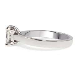 18ct White Gold Radiant Cut Diamond Solitaire
