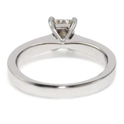 18ct White Gold Radiant Cut Diamond Solitaire