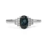 18ct White Gold Sapphire and Diamond Ring