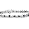 10ct White Gold Sapphire and Diamond Bracelet